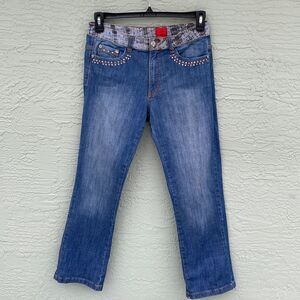 V Christina Jeans Sz 8 With Studs